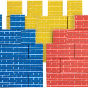 Bankers Box at Play Cardboard Building Blocks, 40 Pack, Large and Medium Montessori Toy Blocks for Kids and Families