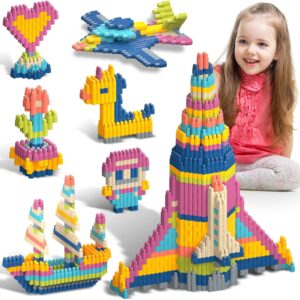 Kids 1120pcs Building Blocks Set Educational STEM Building Toy, Construction Block Toys Set Learning Playset Kit for Boys Girls, Child Brain Development Preschool Kindergarten Toy Age 3+