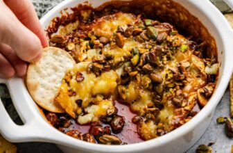 Hot Honey Pistachio Baked Brie