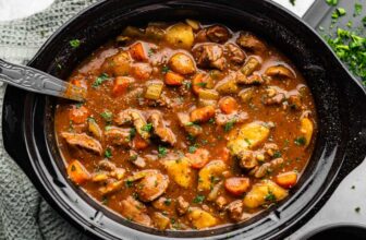Slow Cooker Beef Stew – The Stay At Home Chef