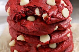 Red Velvet Cake Mix Cookies