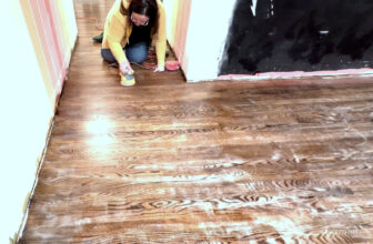 Sanding The Polyurethaned Floors Before The Final Coat (Plus, A Few More Details Of The Floor Finishing Process)