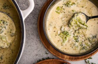 Easy Broccoli Cheddar Soup – The Stay At Home Chef