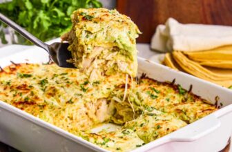 Creamy Chicken Enchilada Casserole