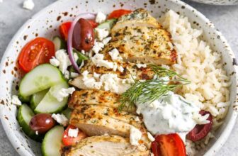Greek Chicken Bowls – Spend With Pennies
