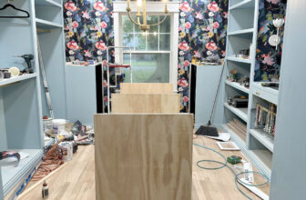 The Walk-In Closet Island Build Is Underway!