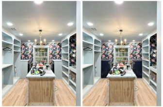 The Finished Washer/Dryer Cabinets And Window Wall