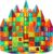Magnetic Tiles, 110PCS Magnet Building Set, Magnetic Building Blocks,Construction STEM Learning and Playing Toys for Kids, Montessori Toy for Preschool Boys Girls Toddlers Classroom Must-Haves